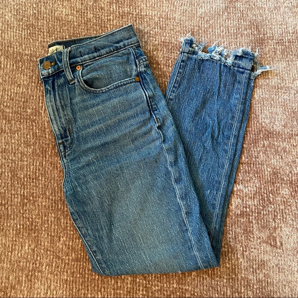 Madewell high-rise slim boyjean in Melbourne wash